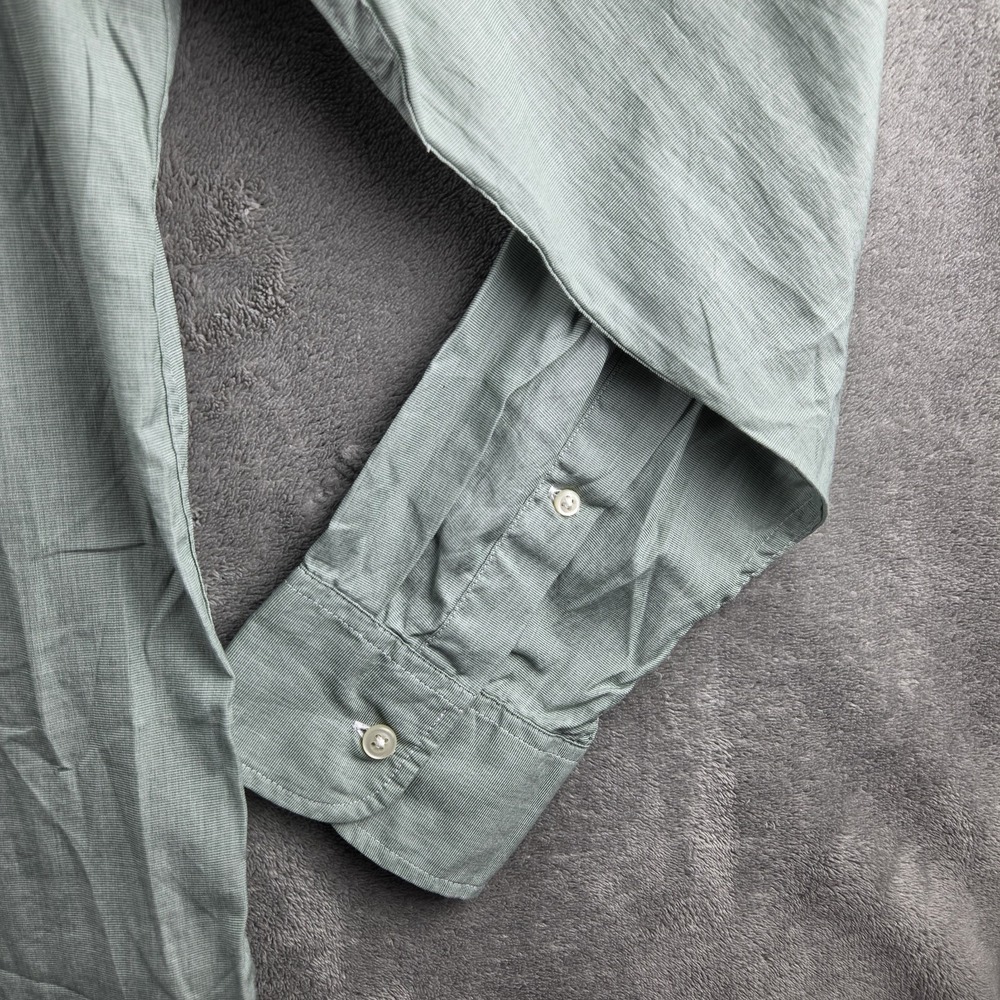 NWT J Crew Secret Wash Classic Fit Green Cotton Poplin Oxford Shirt Mens XL - Picture 6 of 13